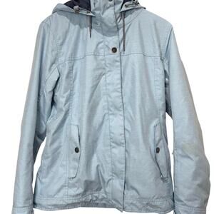 Women's Blue ROXY Blue Winter Snowboarding Coat Jacket -Sz L